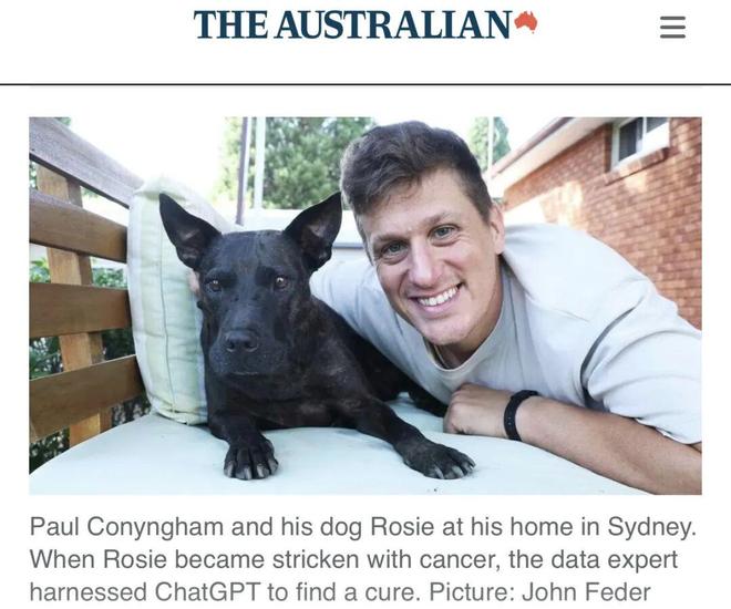九游app：被夸大的“悉尼企业家AI手搓癌症疫苗救活爱犬”(图1)