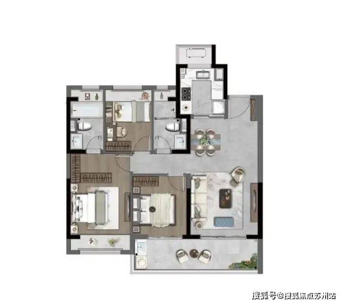 大悦繁华图：契税1%起苏州高铁新城安家正当时(图6)