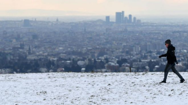 九游app：维也纳初雪落“小雪”街巷轻霭映冬夜(图5)