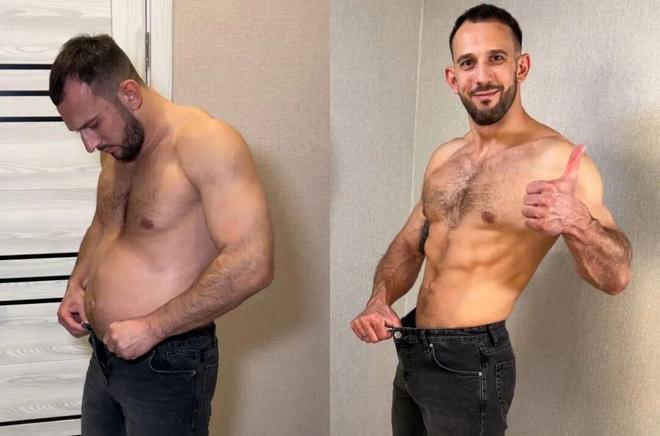 肌肉男挑战每天吃1万大卡再瘦回去！一个月胖26斤可还没等瘦人没了(图1)